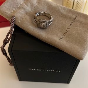 David Yurman petite Albion ring Pave Diamonds